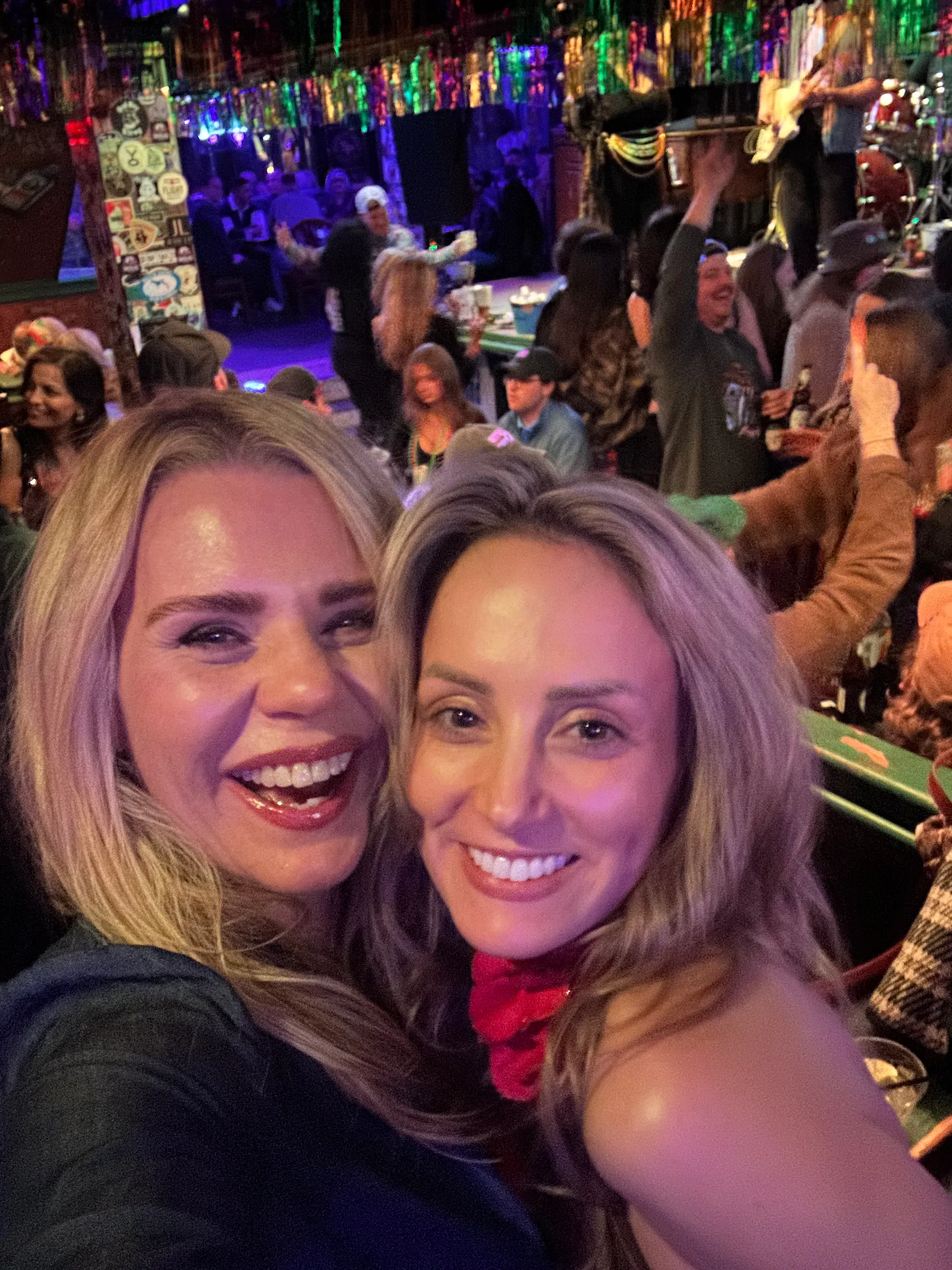 Carina and a friend at Bourbon Street Blues and Boogie Bar in Printer’s Alley